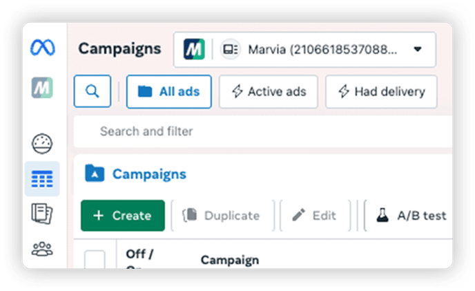 create a meta campaign