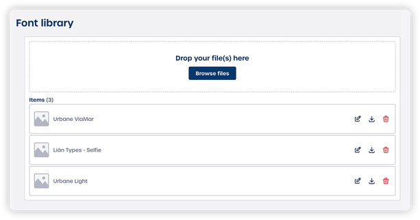 Marvia brand portal font library